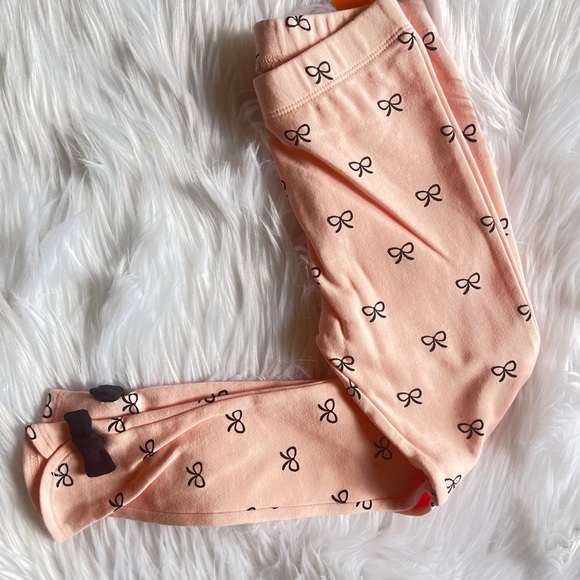 Gymboree "Tres Chic" Girls Heart Bow Leggings - Picture 2 of 3